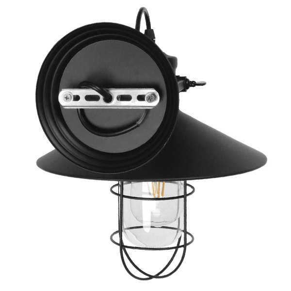 GloboStar® CELL 01118 Vintage Επιτοίχιο Φωτιστικό Απλίκα Μονόφωτο 1 x E27 IP20 Μαύρο Μέταλλο - Μ33 x Π27 x Υ33cm 10 GloboStar® CELL 01118 Vintage Επιτοίχιο Φωτιστικό Απλίκα Μονόφωτο 1 x E27 IP20 Μαύρο Μέταλλο - Μ33 x Π27 x Υ33cm - Image 9