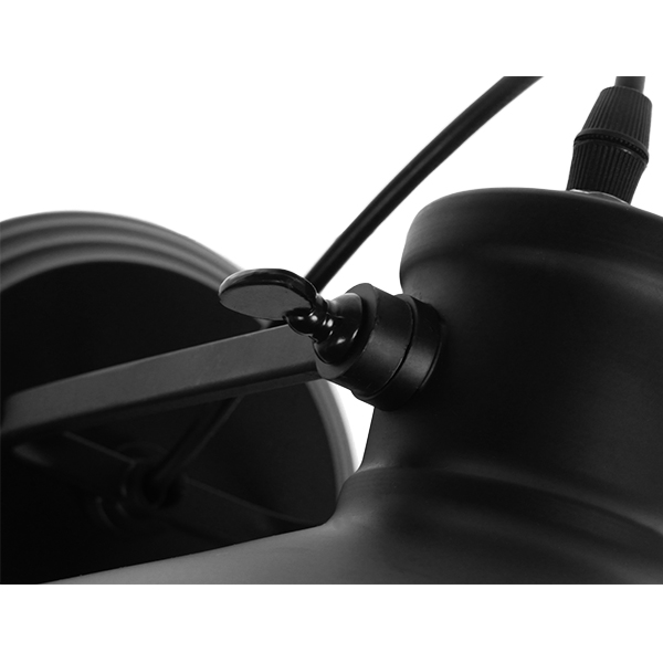 GloboStar® CELL 01118 Vintage Επιτοίχιο Φωτιστικό Απλίκα Μονόφωτο 1 x E27 IP20 Μαύρο Μέταλλο - Μ33 x Π27 x Υ33cm 8 GloboStar® CELL 01118 Vintage Επιτοίχιο Φωτιστικό Απλίκα Μονόφωτο 1 x E27 IP20 Μαύρο Μέταλλο - Μ33 x Π27 x Υ33cm - Image 7