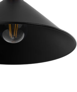 GloboStar® ANBET 01121 Vintage Επιτοίχιο Φωτιστικό Απλίκα Μονόφωτο 1 x E27 IP20 Μαύρο & Χρυσό Μέταλλο - Μ26 x Π38 x Υ27cm 13 01121 6