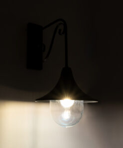 Alternative view of GloboStar® ANNIEL 01123 Vintage Επιτοίχιο Φωτιστικό Απλίκα Μονόφωτο 1 x E27 IP20 Μαύρο Μέταλλο - Μ27 x Π40 x Υ56cm