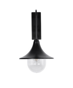 GloboStar® ANNIEL 01123 Vintage Επιτοίχιο Φωτιστικό Απλίκα Μονόφωτο 1 x E27 IP20 Μαύρο Μέταλλο - Μ27 x Π40 x Υ56cm 12 01123 4