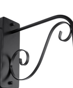 GloboStar® ANNIEL 01123 Vintage Επιτοίχιο Φωτιστικό Απλίκα Μονόφωτο 1 x E27 IP20 Μαύρο Μέταλλο - Μ27 x Π40 x Υ56cm 14 01123 6