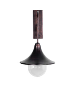 GloboStar® ANNIEL 01124 Vintage Επιτοίχιο Φωτιστικό Απλίκα Μονόφωτο 1 x E27 IP20 Χάλκινο Μέταλλο - Μ27 x Π40 x Υ56cm 12 01124 4