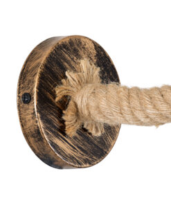 GLOBOSTAR® BRASSO 01132 Vintage Φωτιστικό Τοίχου - Απλίκα με Ντουί 1 x E27 AC 220-240V IP20 - Μπεζ & Χάλκινο Εφέ Σκουριάς - Μ38 x Π26.7 x Υ22cm 13 01132 6