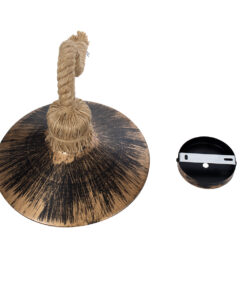 GLOBOSTAR® BRASSO 01132 Vintage Φωτιστικό Τοίχου - Απλίκα με Ντουί 1 x E27 AC 220-240V IP20 - Μπεζ & Χάλκινο Εφέ Σκουριάς - Μ38 x Π26.7 x Υ22cm 14 01132 7