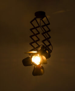 Alternative view of GLOBOSTAR® BROADWAY 01140 Vintage Φωτιστικό Οροφής με Ντουί 1 x E27 AC 220-240V IP20 - Μαύρο - Μ28 x Π25 x Υ100cm