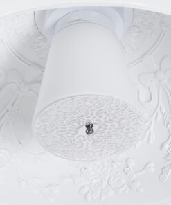 GLOBOSTAR® SERENIA 01152 Μοντέρνο Κρεμαστό Φωτιστικό Οροφής με Ντουί 1 x E27 AC 220-240V IP20 - Λευκό - Μ40 x Π40 x Υ20cm 21 01152 10