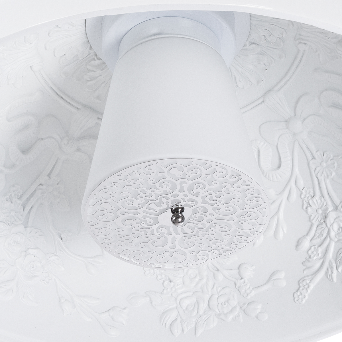 GLOBOSTAR® SERENIA 01152 Μοντέρνο Κρεμαστό Φωτιστικό Οροφής με Ντουί 1 x E27 AC 220-240V IP20 - Λευκό - Μ40 x Π40 x Υ20cm 11 GLOBOSTAR® SERENIA 01152 Μοντέρνο Κρεμαστό Φωτιστικό Οροφής με Ντουί 1 x E27 AC 220-240V IP20 - Λευκό - Μ40 x Π40 x Υ20cm - Image 9