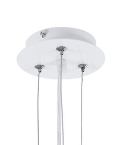 GLOBOSTAR® SERENIA 01152 Μοντέρνο Κρεμαστό Φωτιστικό Οροφής με Ντουί 1 x E27 AC 220-240V IP20 - Λευκό - Μ40 x Π40 x Υ20cm 22 01152 11