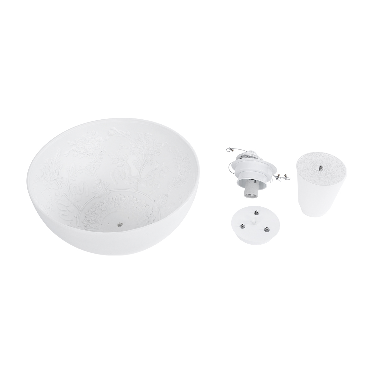 GLOBOSTAR® SERENIA 01152 Μοντέρνο Κρεμαστό Φωτιστικό Οροφής με Ντουί 1 x E27 AC 220-240V IP20 - Λευκό - Μ40 x Π40 x Υ20cm 13 GLOBOSTAR® SERENIA 01152 Μοντέρνο Κρεμαστό Φωτιστικό Οροφής με Ντουί 1 x E27 AC 220-240V IP20 - Λευκό - Μ40 x Π40 x Υ20cm - Image 11