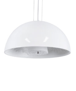 GloboStar® GLOBOSTAR® SERENIA 01152 Μοντέρνο Κρεμαστό Φωτιστικό Οροφής με Ντουί 1 x E27 AC 220-240V IP20 - Λευκό - Μ40 x Π40 x Υ20cm