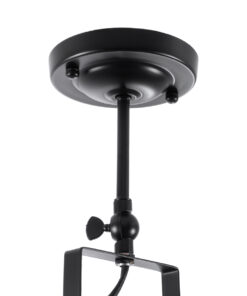 GLOBOSTAR® HOLLYWOOD 01153 Vintage Φωτιστικό Οροφής με Ντουί 1 x E27 AC 220-240V IP20 - Μαύρο - Μ8.5 x Π8.5 x Υ35cm 16 01153 9