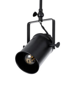 GLOBOSTAR® HOLLYWOOD 01154 Vintage Φωτιστικό Οροφής με Ντουί 2 x E27 AC 220-240V IP20 - Μαύρο - Μ45 x Π15 x Υ40cm 23 01154 11