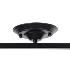 GLOBOSTAR® HOLLYWOOD 01154 Vintage Φωτιστικό Οροφής με Ντουί 2 x E27 AC 220-240V IP20 - Μαύρο - Μ45 x Π15 x Υ40cm 26 01154 14