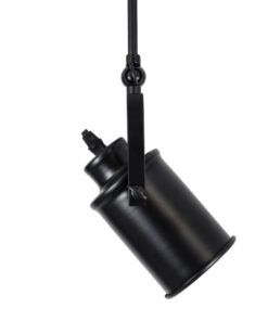 GLOBOSTAR® HOLLYWOOD 01154 Vintage Φωτιστικό Οροφής με Ντουί 2 x E27 AC 220-240V IP20 - Μαύρο - Μ45 x Π15 x Υ40cm 21 01154 9