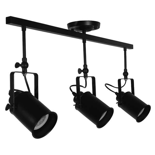 GLOBOSTAR® HOLLYWOOD 01155 Vintage Φωτιστικό Οροφής με Ντουί 3 x E27 AC 220-240V IP20 - Μαύρο - Μ13 x Π78 x Υ38cm 5 GLOBOSTAR® HOLLYWOOD 01155 Vintage Φωτιστικό Οροφής με Ντουί 3 x E27 AC 220-240V IP20 - Μαύρο - Μ13 x Π78 x Υ38cm - Image 4