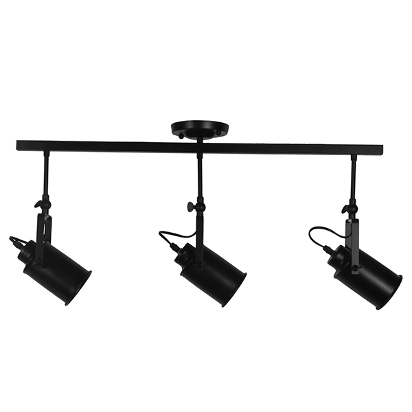 GLOBOSTAR® HOLLYWOOD 01155 Vintage Φωτιστικό Οροφής με Ντουί 3 x E27 AC 220-240V IP20 - Μαύρο - Μ13 x Π78 x Υ38cm 6 GLOBOSTAR® HOLLYWOOD 01155 Vintage Φωτιστικό Οροφής με Ντουί 3 x E27 AC 220-240V IP20 - Μαύρο - Μ13 x Π78 x Υ38cm - Image 5