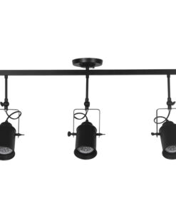 Alternative view of GLOBOSTAR® HOLLYWOOD 01155 Vintage Φωτιστικό Οροφής με Ντουί 3 x E27 AC 220-240V IP20 - Μαύρο - Μ13 x Π78 x Υ38cm