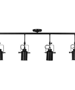 Alternative view of GLOBOSTAR® HOLLYWOOD 01156 Vintage Φωτιστικό Οροφής με Ντουί 4 x E27 AC 220-240V IP20 - Μαύρο - Μ13 x Π110 x Υ38cm