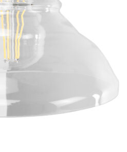 GLOBOSTAR® BINGLEY 01159 Vintage Φωτιστικό Τοίχου - Απλίκα με Ντουί 1 x E27 AC 220-240V IP20 - Διάφανο & Χρυσό - Μ19 x Π30 x Υ24cm 13 01159 6