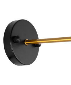 GLOBOSTAR® BINGLEY 01159 Vintage Φωτιστικό Τοίχου - Απλίκα με Ντουί 1 x E27 AC 220-240V IP20 - Διάφανο & Χρυσό - Μ19 x Π30 x Υ24cm 15 01159 8