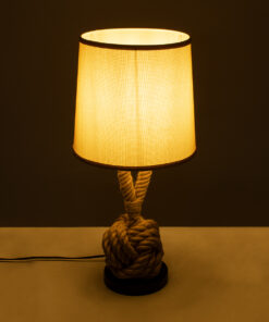 Alternative view of GLOBOSTAR® MONKEYFIST 01162 Vintage Επιτραπέζιο Φωτιστικό Πορτατίφ με Ντουί 1 x E27 AC 220-240V IP20 - Μπεζ - Μ27 x Π27 x Υ58cm