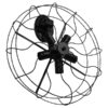 GloboStar® GloboStar® FAN 01163 Vintage Επιτοίχιο Φωτιστικό Απλίκα Πολύφωτο 5 x E27 IP20 Μαύρο Μέταλλο - Μ22 x Π46 x Υ46cm