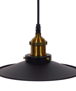 GLOBOSTAR® CARAVEL 01167 Vintage Κρεμαστό Φωτιστικό Οροφής με Ντουί 1 x E27 AC 220-240V IP20 - Μαύρο & Χρυσό - Μ22 x Π22 x Υ13cm 11 01167 2