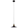 GloboStar® GLOBOSTAR® CARAVEL 01167 Vintage Κρεμαστό Φωτιστικό Οροφής με Ντουί 1 x E27 AC 220-240V IP20 - Μαύρο & Χρυσό - Μ22 x Π22 x Υ13cm