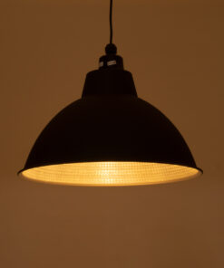 Alternative view of GLOBOSTAR® LOUVE 01176 Vintage Κρεμαστό Φωτιστικό Οροφής με Ντουί 1 x E27 AC 220-240V IP20 - Μαύρο & Ασημί - Μ40 x Π40 x Υ30cm