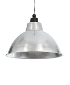 GloboStar® GLOBOSTAR® LOUVE 01178 Vintage Κρεμαστό Φωτιστικό Οροφής με Ντουί 1 x E27 AC 220-240V IP20 - Ασημί - Μ40 x Π40 x Υ30cm