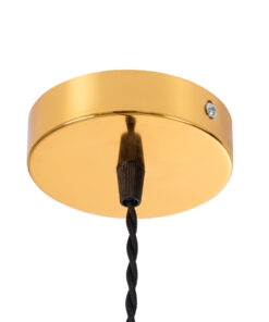 GLOBOSTAR® GALOT 01179 Vintage Κρεμαστό Φωτιστικό Οροφής με Ντουί 1 x E27 AC 220-240V IP20 - Μαύρο & Χρυσό - Μ13.5 x Π13.5 x Y16cm 19 01179 9