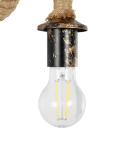 GLOBOSTAR® DAKER 01184 Vintage Φωτιστικό Τοίχου - Απλίκα με Ντουί 1 x E27 AC 220-240V IP20 - Χάλκινο Εφέ Σκουριάς & Μπεζ - Μ21 x Π12 x Υ16cm 15 01184 7