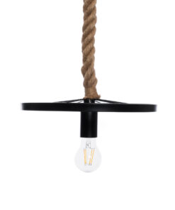 GLOBOSTAR® VELO 01185 Vintage Κρεμαστό Φωτιστικό Οροφής με Ντουί 1 x E27 AC 220-240V IP20 - Μαύρο & Μπεζ - Μ30 x Π30 x Υ12cm 14 01185 5