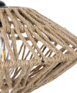 GLOBOSTAR® DOGMA 01187 Boho Κρεμαστό Φωτιστικό Οροφής με Ντουί 1 x E27 AC 220-240V IP20 - Μπεζ - Μ40 x Π40 x Υ20cm 18 01187 8