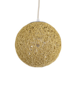 GLOBOSTAR® OCEANA 01200 Boho Κρεμαστό Φωτιστικό Οροφής με Ντουί 1 x E27 AC 220-240V IP20 - Μπεζ - Μ20 x Π20 x Υ20cm 15 01200 6