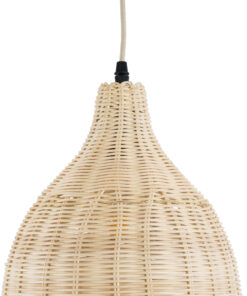 GLOBOSTAR® BAHAMAS 01202 Boho Κρεμαστό Φωτιστικό Οροφής με Ντουί 1 x E27 AC 220-240V IP20 - Μπεζ - Μ30 x Π30 x Υ40cm 18 01202 7