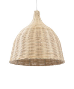 GloboStar® GLOBOSTAR® BAHAMAS 01203 Boho Κρεμαστό Φωτιστικό Οροφής με Ντουί 1 x E27 AC 220-240V IP20 - Μπεζ - Μ45 x Π45 x Υ47cm