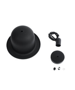 GLOBOSTAR® CHARLO 01214 Vintage Κρεμαστό Φωτιστικό Οροφής με Ντουί 1 x E27 AC 220-240V IP20 - Μαύρο & Χρυσό - Μ26 x Π26 x Υ16cm 21 01214 11