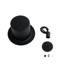 GLOBOSTAR® SHERLOCK 01215 Vintage Κρεμαστό Φωτιστικό Οροφής με Ντουί 1 x E27 AC 220-240V IP20 - Μαύρο & Χρυσό - Μ26 x Π26 x Υ16cm 19 01215 10