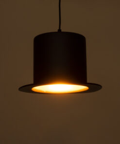 GloboStar® GLOBOSTAR® SHERLOCK 01215 Vintage Κρεμαστό Φωτιστικό Οροφής με Ντουί 1 x E27 AC 220-240V IP20 - Μαύρο & Χρυσό - Μ26 x Π26 x Υ16cm