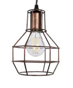 GLOBOSTAR® RYDON 01216 Vintage Φωτιστικό Τοίχου - Απλίκα με Ντουί 1 x E27 AC 220-240V IP20 - Χάλκινο Εφέ Σκουριάς - Μ15 x Π24 x Υ70cm 13 01216 6