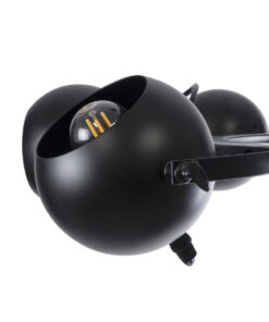 GLOBOSTAR® LINNYA 01219 Μοντέρνο Κρεμαστό Φωτιστικό Οροφής με Ντουί 8 x E27 AC 220-240V IP20 - Μαύρο - Μ78 x Π78 x Υ10cm 19 01219 8