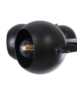 GLOBOSTAR® LINNYA 01219 Μοντέρνο Κρεμαστό Φωτιστικό Οροφής με Ντουί 8 x E27 AC 220-240V IP20 - Μαύρο - Μ78 x Π78 x Υ10cm 20 01219 9