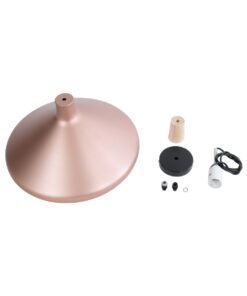 GLOBOSTAR® FELICITA 01223 Μοντέρνο Κρεμαστό Φωτιστικό Οροφής με Ντουί 1 x E27 AC 220-240V IP20 - Χάλκινο & Λευκό - Μ40 x Π40 x Υ30cm 21 01223 11