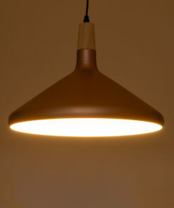 Alternative view of GLOBOSTAR® FELICITA 01223 Μοντέρνο Κρεμαστό Φωτιστικό Οροφής με Ντουί 1 x E27 AC 220-240V IP20 - Χάλκινο & Λευκό - Μ40 x Π40 x Υ30cm