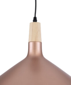 GLOBOSTAR® FELICITA 01223 Μοντέρνο Κρεμαστό Φωτιστικό Οροφής με Ντουί 1 x E27 AC 220-240V IP20 - Χάλκινο & Λευκό - Μ40 x Π40 x Υ30cm 18 01223 8