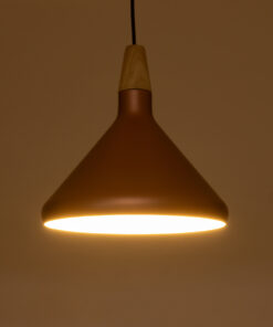 Alternative view of GLOBOSTAR® FERCLA 01224 Μοντέρνο Κρεμαστό Φωτιστικό Οροφής με Ντουί 1 x E27 AC 220-240V IP20 - Χάλκινο & Λευκό - Μ27 x Π27 x Υ25cm