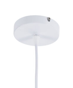 GLOBOSTAR® INGLEY 01225 Μοντέρνο Κρεμαστό Φωτιστικό Οροφής με Ντουί 1 x E27 AC 220-240V IP20 - Λευκό - Μ26 x Π26 x Υ21cm 20 01225 10