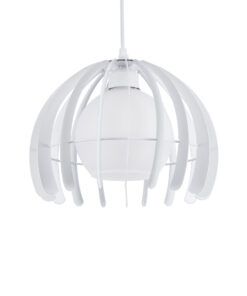 GloboStar® GLOBOSTAR® INGLEY 01225 Μοντέρνο Κρεμαστό Φωτιστικό Οροφής με Ντουί 1 x E27 AC 220-240V IP20 - Λευκό - Μ26 x Π26 x Υ21cm